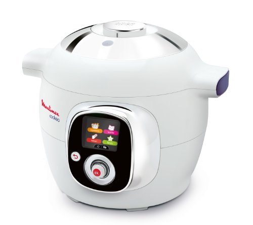 Moulinex CE7010 Cookeo 50 Recettes Multi-Cuiseur Vapeur Finition Chromée Blanc Moulinex CE7010 Cookeo 50 Recettes Multi-Cuiseur Vapeur Finition Chromée Blanc