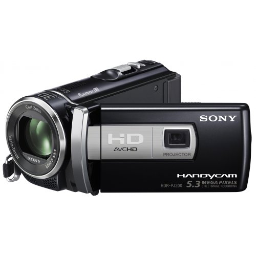 Sony HDRPJ200 Caméscopes à mémoire Flash avec projecteur intégré Port SD/Memory Stick Full HD 5,3 Mpix Zoom optique 25x Noir Sony HDRPJ200 Caméscopes à mémoire Flash avec projecteur intégré Port SD/Memory Stick Full HD 5,3 Mpix Zoom optique 25x Noir