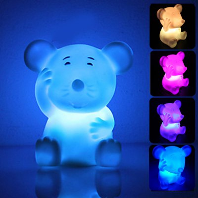 Lampe de chevet multicolore en forme de souris Lampe de chevet multicolore en forme de souris
