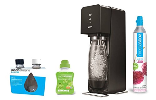 Sodastream SOURCE Machine à soda noire + pack 2 bouteilles Fuse 0.5L +1 concentré limonade 375ml Sodastream SOURCE Machine à soda noire + pack 2 bouteilles Fuse 0.5L +1 concentré limonade 375ml