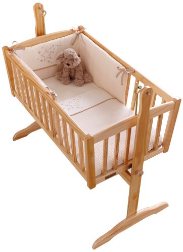 Clair de Lune - Stardust Rocking berceau / Cradle Quilt et Bumper Set (crème) Clair de Lune - Stardust Rocking berceau / Cradle Quilt et Bumper Set (crème)