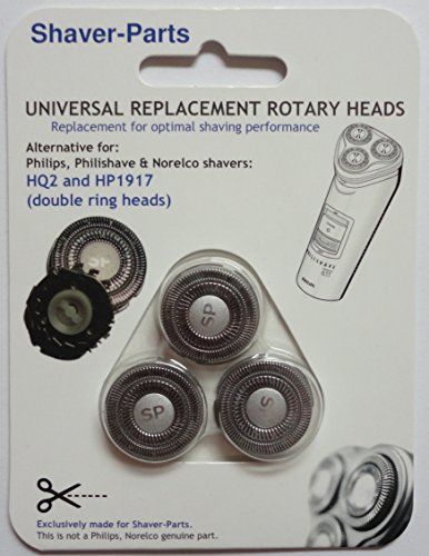 Têtes de rasage alternatifs pour les rasoirs Philips / Philishave / Norelco: HQ2 / HP1917 Têtes de rasage alternatifs pour les rasoirs Philips / Philishave / Norelco: HQ2 / HP1917