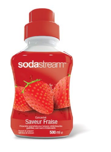 Sodastream 3001901 Concentré Saveur pour Machine à Soda Fraise 500 ml