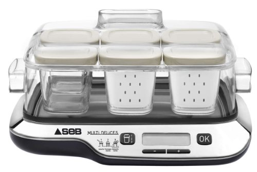 Seb YG654827 Yaourtières Multi Delices Compact Noir (6 pots)