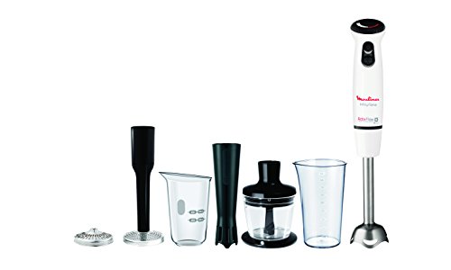 Moulinex Infiny Force DD865110 Pied Mixeur Plongeant 4 en 1 Blanc Moulinex Infiny Force DD865110 Pied Mixeur Plongeant 4 en 1 Blanc