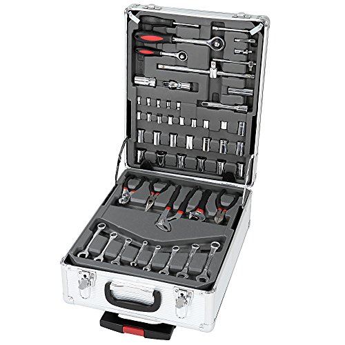 Coffret à outils - 353 pièces - chrome vanadium - mallette fonction Trolley 4 niveaux Coffret à outils - 353 pièces - chrome vanadium - mallette fonction Trolley 4 niveaux