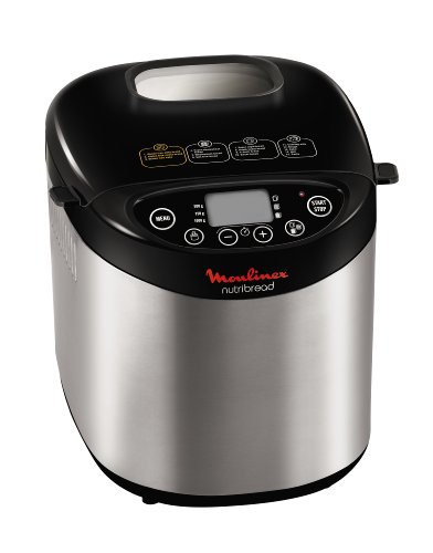 Moulinex OW311E10 Machine à Pain Nutribread Noir/Métal Moulinex OW311E10 Machine à Pain Nutribread Noir/Métal