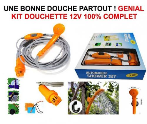 Douchette 12v Portative 100% Complete