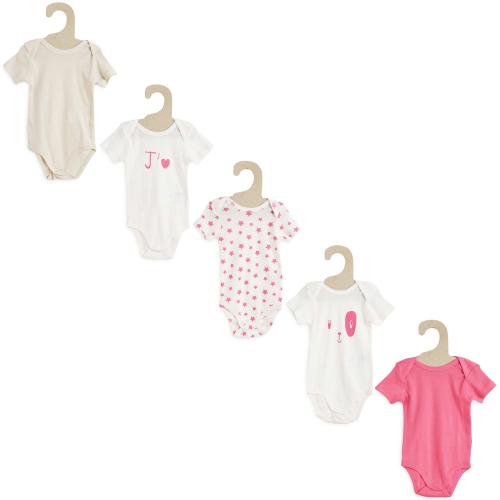 Lot de 5 bodies coton Lot de 5 bodies coton