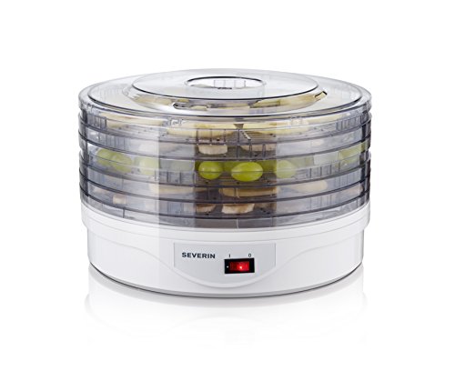 Severin - 2940 - Déshydrateur de fruits - 250 W - 5 plateaux - blanc Severin - 2940 - Déshydrateur de fruits - 250 W - 5 plateaux - blanc