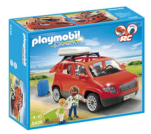 Playmobil - 5436 - Figurine - Voiture Avec Coffre De Toit Playmobil - 5436 - Figurine - Voiture Avec Coffre De Toit