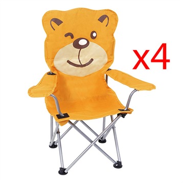 LOT 4 CHAISES ENFANT OURSON PLIABLES LOT 4 CHAISES ENFANT OURSON PLIABLES
