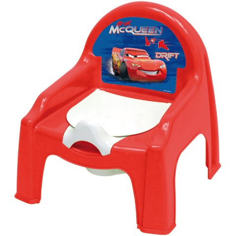 Chaise petit pot de chambre bébé Cars Disney Dimension 30 cm x 30 cm x 35 cm Plastique