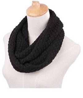 Bluebell Retail - Echarpe Circulaire Snood Femme Neuf - Taille unique, Noir
