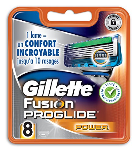 Gillette Lames de rasoir Fusion ProGlide Power - Pack de 8 Recharges