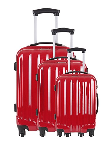 Torrente Set de 3 Valises - CALMA ROUGE - Taille S+M+L- Système 360 + Roues silencieuses - Ultra light - Grande contenance - LIVRAISON GRATUITE Torrente Set de 3 Valises - CALMA ROUGE - Taille S+M+L- Système 360 + Roues silencieuses - Ultra light - Grande contenance - LIVRAISON GRATUITE