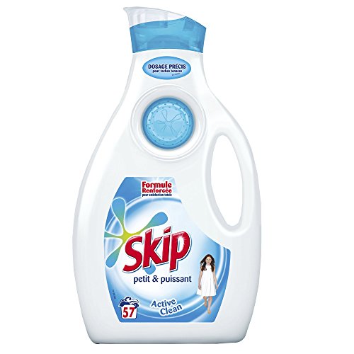 Skip lessive liquide concentrée Ultimate Active Clean 2l 57 lavages - Lot de 2 Skip lessive liquide concentrée Ultimate Active Clean 2l 57 lavages - Lot de 2