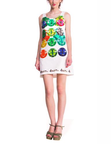 Desigual Sammi - Robe - Taille empire - Imprimé - Sans manche - Femme Desigual Sammi - Robe - Taille empire - Imprimé - Sans manche - Femme