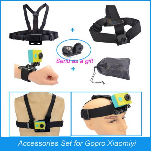 For Gopro Accessories Chest Belt Head Strap Wrist Strap Mount for Gopro Hero 3 3 4 Camera sj4000 SJ5000 SJ6000 Xiaomi Yi For Gopro Accessories Chest Belt Head Strap Wrist Strap Mount for Gopro Hero 3 3 4 Camera sj4000 SJ5000 SJ6000 Xiaomi Yi