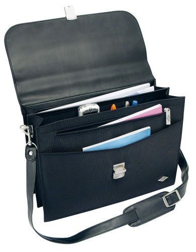 Wedo Elegance 0585201 Serviette porte-documents à bandoulière Noir Wedo Elegance 0585201 Serviette porte-documents à bandoulière Noir