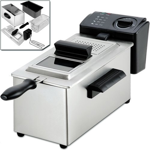 Friteuse électrique pro - cuve amovible 3 Litres - 2200W