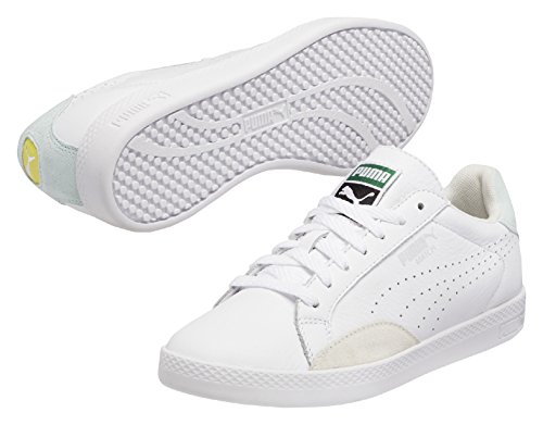 Puma Match Lo Basic Sports Wn's, Sneakers basses femmes - Blanc - Weiß (white-fair aqua 07), 39 EU Puma Match Lo Basic Sports Wn's, Sneakers basses femmes - Blanc - Weiß (white-fair aqua 07), 39 EU