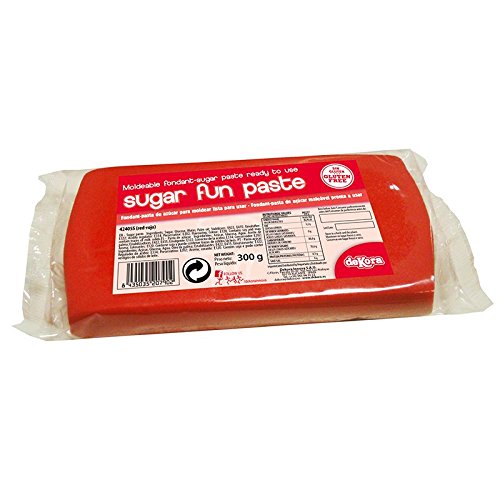 PÂTE À SUCRE 300GRS ROUGE PÂTE À SUCRE 300GRS ROUGE