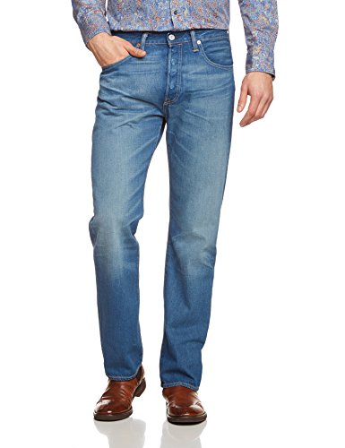 Levi's Homme 501 Original Straight Fit Jeans, Bleu (Leary), W34/L32 Levi's Homme 501 Original Straight Fit Jeans, Bleu (Leary), W34/L32