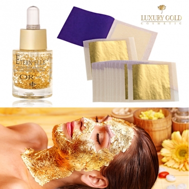 Soin Gold Visage anti-rides à la feuille d'Or 24 carats Soin Gold Visage anti-rides à la feuille d'Or 24 carats