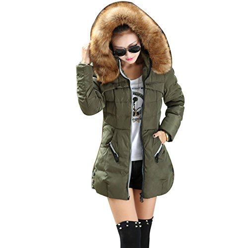 Janecrafts Chaud Veste Doudoune Femme Rembourr?? Matelass?? Capuche Fourrure Parka Femme Janecrafts Chaud Veste Doudoune Femme Rembourr?? Matelass?? Capuche Fourrure Parka Femme