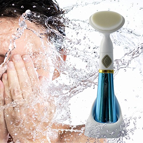 Ckeyin ® Etanche Vibration Pore Brosse de Nettoyage / Masseur Visage / Skin Spa Massage Masseur Peau pour Maquillage, Cleansing, Nettoyage de pores en profondeur - enlever la peau morte, la corné, les points noirs etc - Bleu Ckeyin ® Etanche Vibration Pore Brosse de Nettoyage / Masseur Visage / Skin Spa Massage Masseur Peau pour Maquillage, Cleansing, Nettoyage de pores en profondeur - enlever la peau morte, la corné, les points noirs etc - Bleu