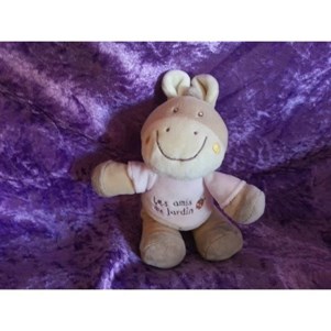 peluche ane cheval bebereve amis du jardin rose peluche ane cheval bebereve amis du jardin rose