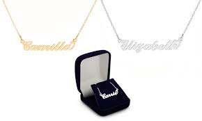 Collier Prénom Personnalisable en Argent 925 ou Plaqué Or Collier Prénom Personnalisable en Argent 925 ou Plaqué Or