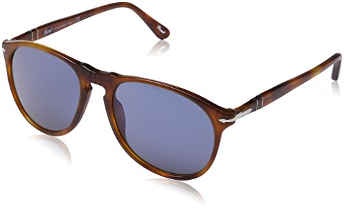 Persol - Lunette de soleil PO 9649S 9649 Aviator - Homme, 96/56, Terra di Siena, Blu Persol - Lunette de soleil PO 9649S 9649 Aviator - Homme, 96/56, Terra di Siena, Blu