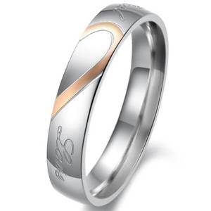  Bijoux Bague Femme "Real Love"  Avec Sac Cadeau