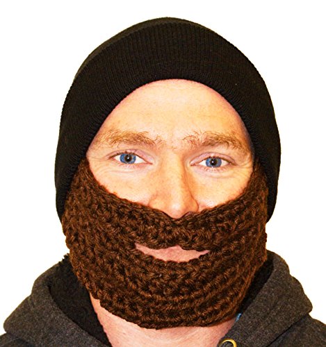 Rockjock Fuzz Face Wacky Barbe Homme Garçon Fille Hiver chaud Beanie Knit Chapeau extérieur de cadeau de Noël (Noir/Marron) Rockjock Fuzz Face Wacky Barbe Homme Garçon Fille Hiver chaud Beanie Knit Chapeau extérieur de cadeau de Noël (Noir/Marron)