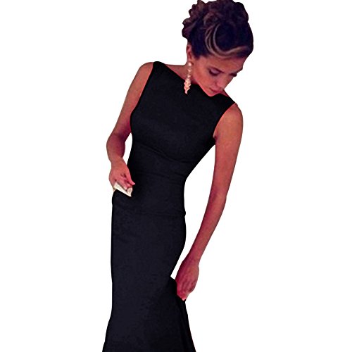 Party Dress Sexy Cocktail femmes robe de bal Soirée formelle robe longue (M, Noir) Party Dress Sexy Cocktail femmes robe de bal Soirée formelle robe longue (M, Noir)