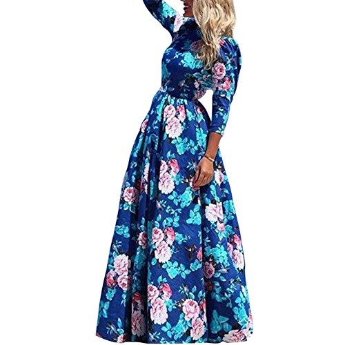 Etosell Robe Maxi Manches longues Floral en Mousseline de soie pour Femme EU 34 36 38 40 (EU 38) Etosell Robe Maxi Manches longues Floral en Mousseline de soie pour Femme EU 34 36 38 40 (EU 38)