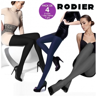 Pack 4 Collants Opaques Rodier Pack 4 Collants Opaques Rodier