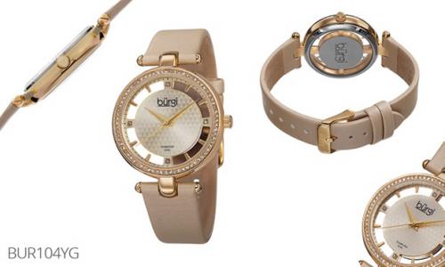 Montre Femme Ornée de 4 Diamants Véritables Montre Femme Ornée de 4 Diamants Véritables