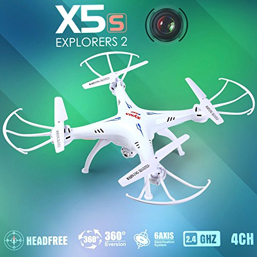 Syma X5SC-1 Falcon Drone 4 canaux avec Caméra HD 2.4G Quadcopter contrôle à distance RC Air Avion Jeux aviation-Blanc Syma X5SC-1 Falcon Drone 4 canaux avec Caméra HD 2.4G Quadcopter contrôle à distance RC Air Avion Jeux aviation-Blanc