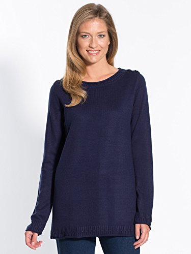 Couleurs & prix - Pull encolure bateau, grande s - Bleu marine - 50/52 Couleurs & prix - Pull encolure bateau, grande s - Bleu marine - 50/52
