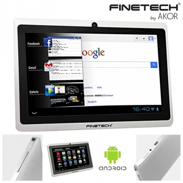 Tablette tactile 7 écran capacitif Processeur quadcore Finetech®