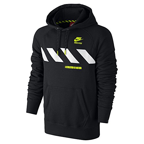 Nike pull pour homme track field & nike aW77 pull à capuche S Noir - Noir Nike pull pour homme track field & nike aW77 pull à capuche S Noir - Noir
