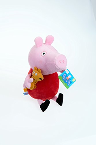 PEPPA PIG AVEC SON DOUDOU TEDDY PELUCHE 25CM ASSIS ET 30CM DEBOUT BONNE QUALITE PEPPA PIG AVEC SON DOUDOU TEDDY PELUCHE 25CM ASSIS ET 30CM DEBOUT BONNE QUALITE