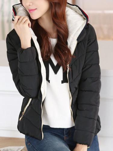 Blouson/Manteau Casual Manches Longues a capuche Blouson/Manteau Casual Manches Longues a capuche