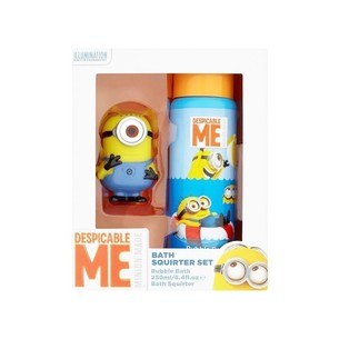 Les Minions coffret bain moussant et jouet gicleur de bain 