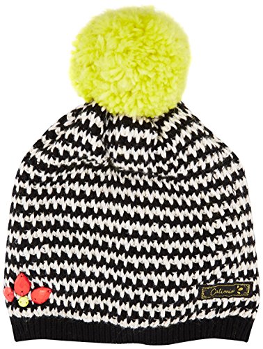 Catimini CG90055 - Bonnet - À rayures - Fille - Écru (Vanille) - FR: 4 ans (Taille fabricant: 51 cm)