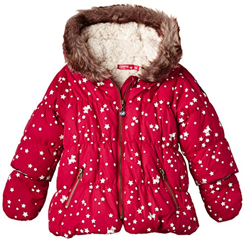 Chipie 9G42000 - Manteau - Imprimé - Bébé fille - Rouge (Scarlett) - FR: 24 mois (Taille fabricant: 2 ans)