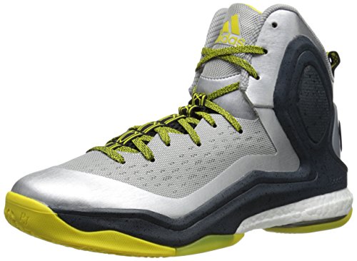 Adidas Men's Derrick Rose 5 Boost Basketball Shoes C76491 Silver Metallic US 11